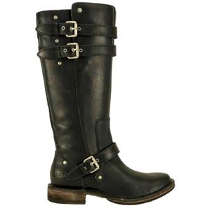 UGG Gillespie Tall Leather Riding Moto Boots